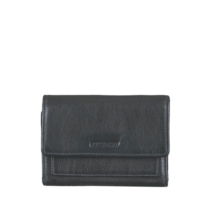 MIDI FLAP WALLET BLACK